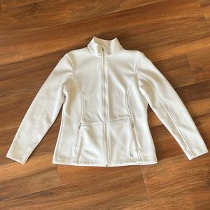 Women’s Spyder Core Sweater White Full Zip Size XL
